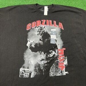 Godzilla Men's Black Short Sleeves Graphic-T Shirt Mens Size 3XL NWT
